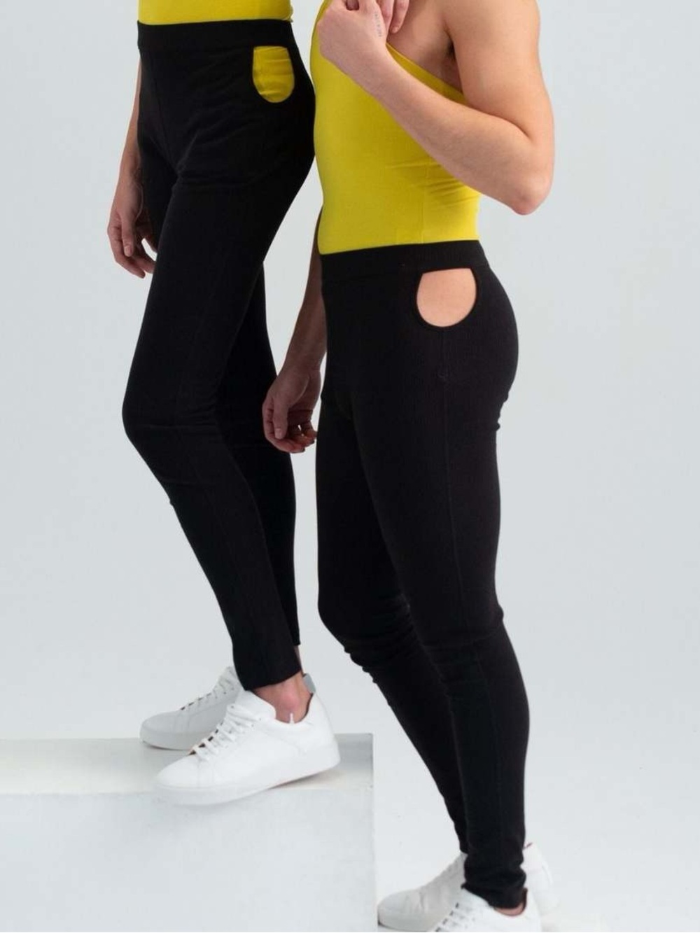 FANG Black Ribbed Sweatpants